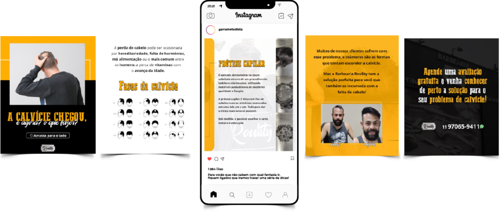 carrossel para barbearia